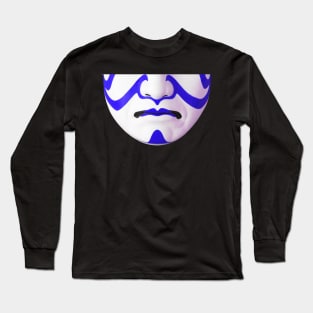 Kabuki Mouth - Blue Long Sleeve T-Shirt